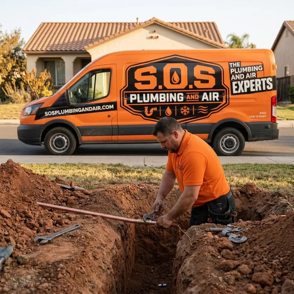 Professional water service line repair and replacement