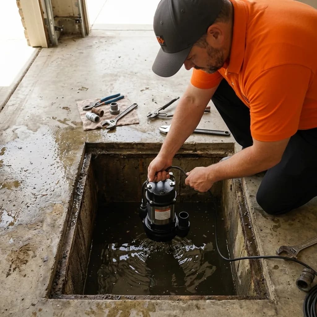 Professional sump pump repair and replacement services
