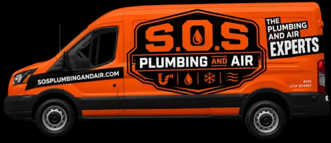 SOS Plumbing and Air service van ready for dispatch