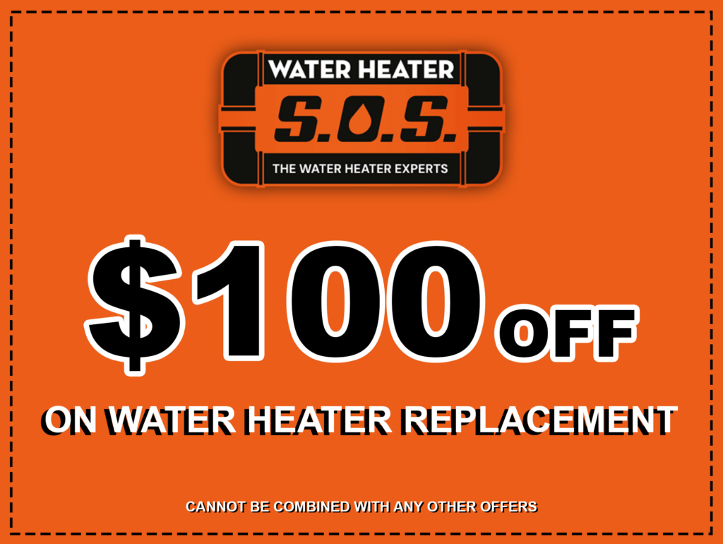 $100 OFF water heater replacement